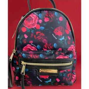 JUICY COUTURE Mini Backpack Purse Hot Pink Roses